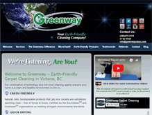 Tablet Screenshot of greenwayclean.com